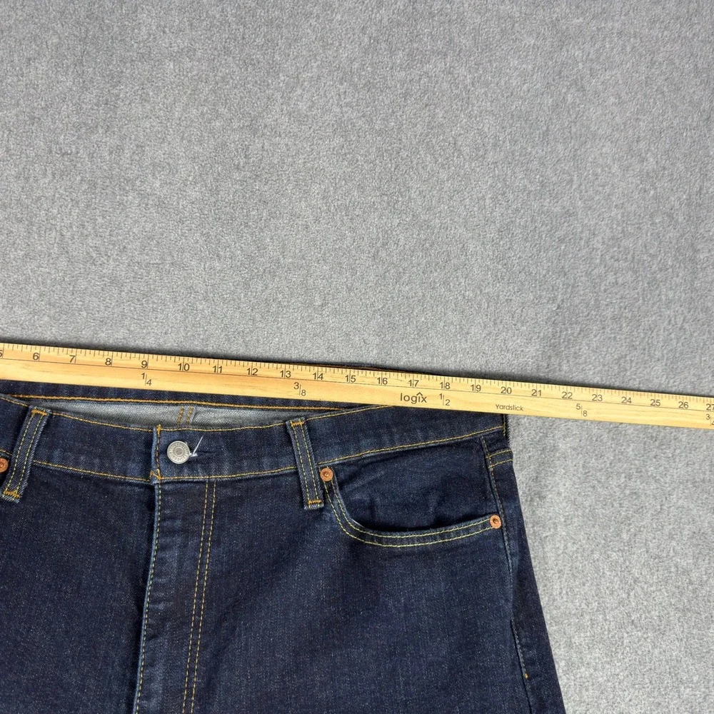 Levis 541 Jeans Mens 40x34 Fits 40x32 Athletic Fit Taper Stretch Denim Dark Wash